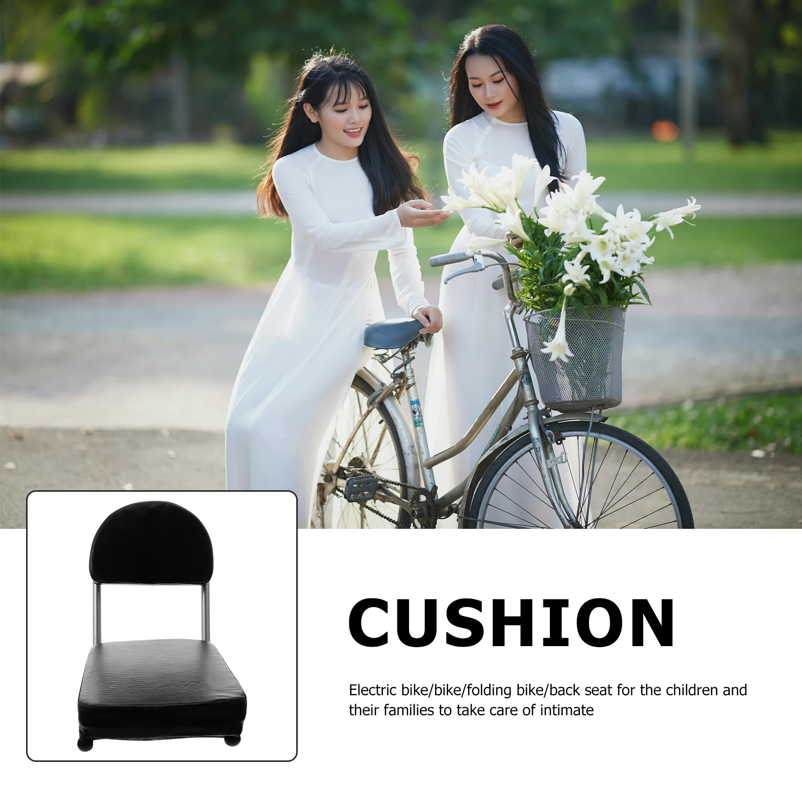 

Bike Back Seat Bicycle Cushion for Electric Bikes Pad Thickened Shelf Non Slip Wear Resistant Waterproof Quick Dry