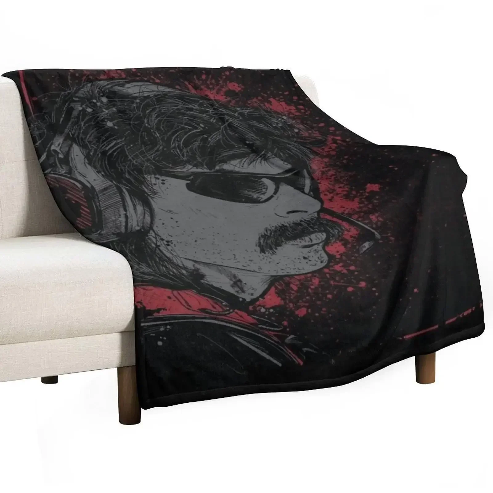 Dr Disrespect Violence Speed Momentum Throw Blanket Luxury Thicken blankets and throws Flannel Fabric Blankets