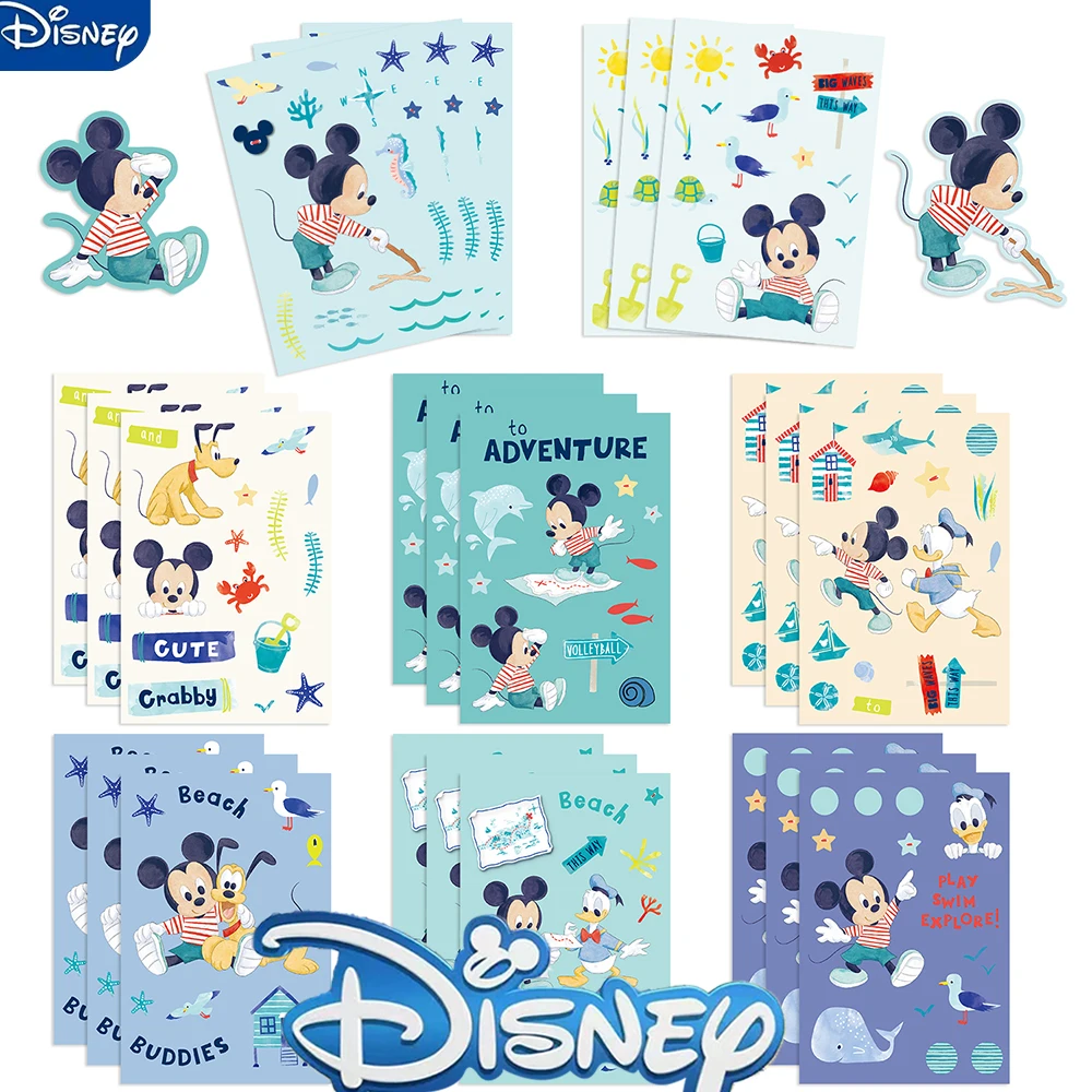 

8/16/32Pcs Disney Movie Mickey Puzzle Stickers Anime Decal Skateboard Laptop Motorcycle Cool Cute Cartoon Sticker Pack Kids Toy