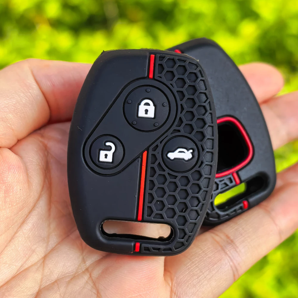New Silicone Car Key Case Cover Remote Fob for Honda Accord 7 Jazz FRV Civic CR-V 2008 Crz Insight Fit SRV Chord 7 Gr8 150R