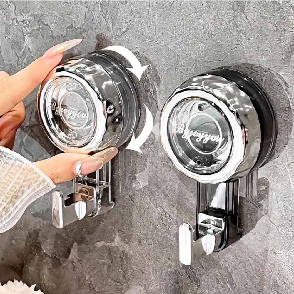 Powerful Suction Cup Hooks Heavy Duty Vacuum Suction Shower Hooks Storage Hanger Reusable Traceless Clothes Hook