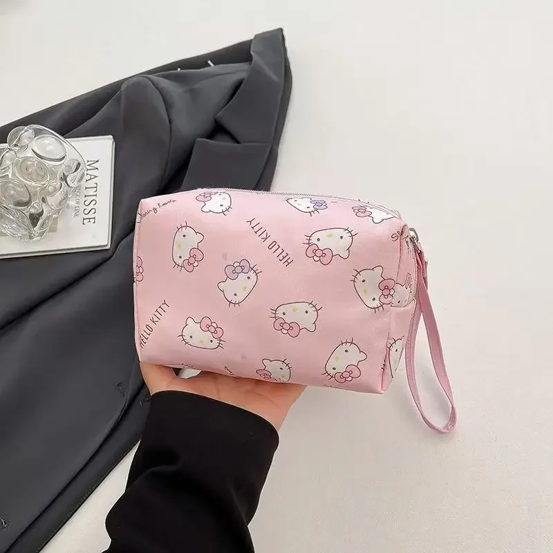 Sanrio Plush Lamb Piano Pencil Case for Girls, Cute Large Capacity Cartoon Stationery Bag, High Beauty Makeup Bag Kawaii Bag