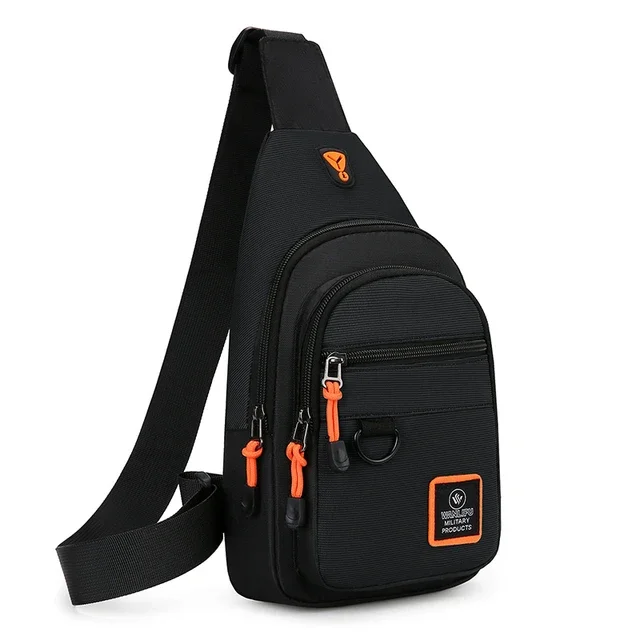Fashion Men's Chest Bag Handbag Lightweight Oxford Fabric Crossbody Shoulder Bag Stylish Casual Waist Packs Male Chest Bag