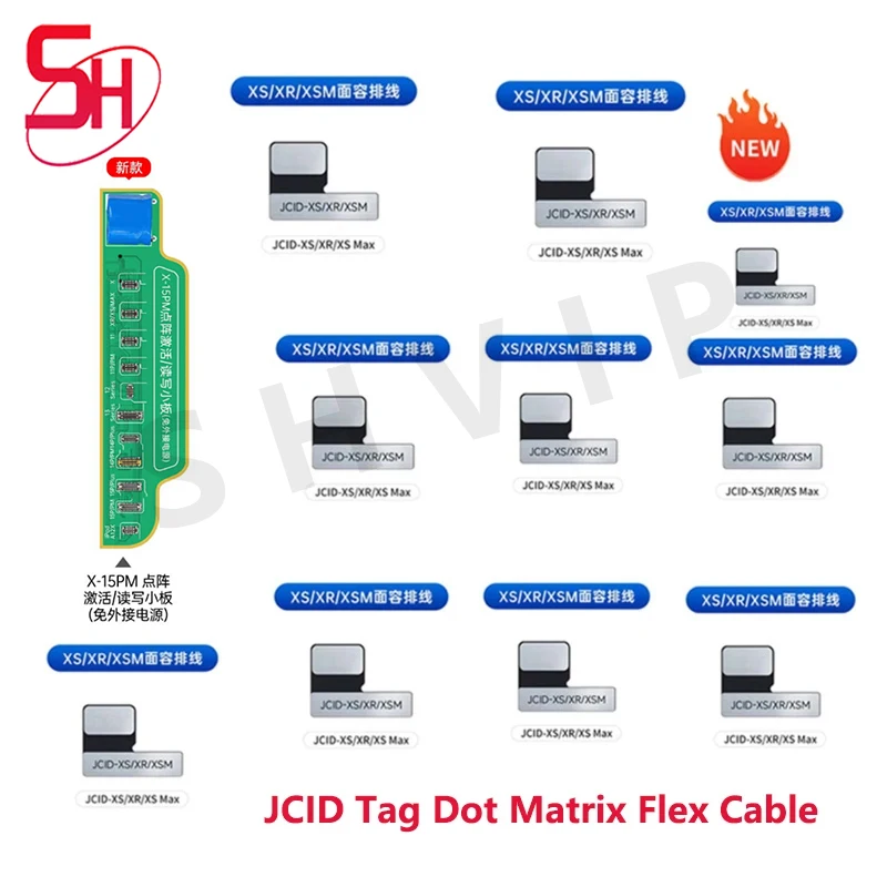 NEW JCID JC Tag Face id Flex Cable for IPhone X XR XS MAX 11 12 13 14 15 PRO MAX Mini Dot Matrix Repair Read and Write Data