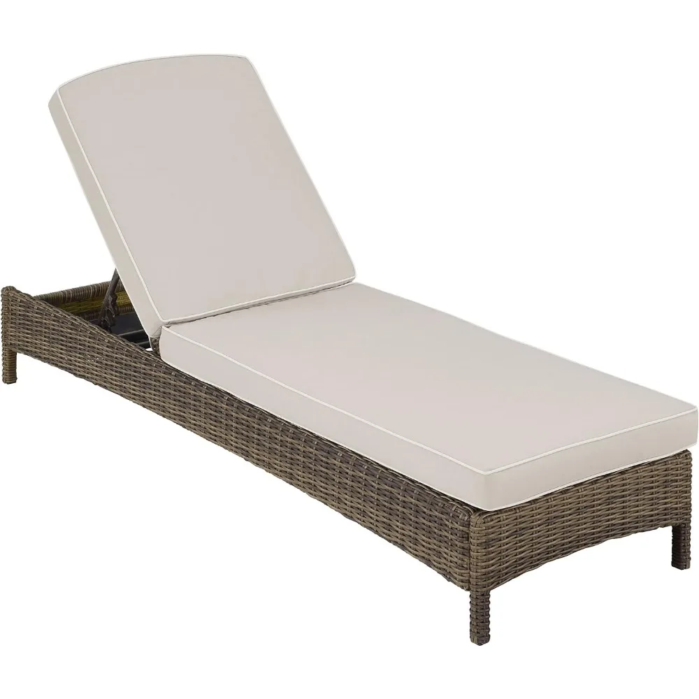 

KO70070WB-SA Bradenton Outdoor Wicker Chaise Lounge with Sand Cushions