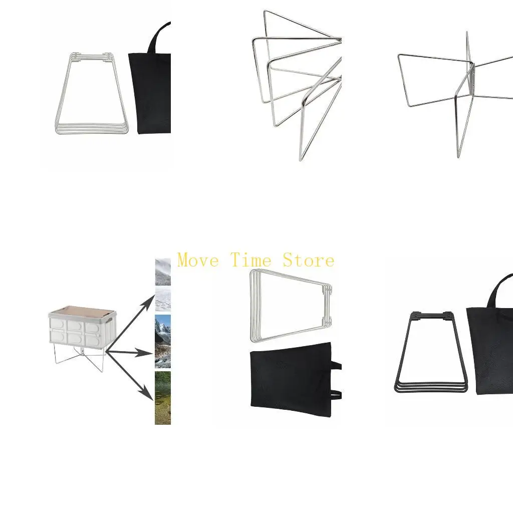 

92ME Camping Folding Coolers Box Stand Foldable Bracket Ice Box Holder for Outdoor