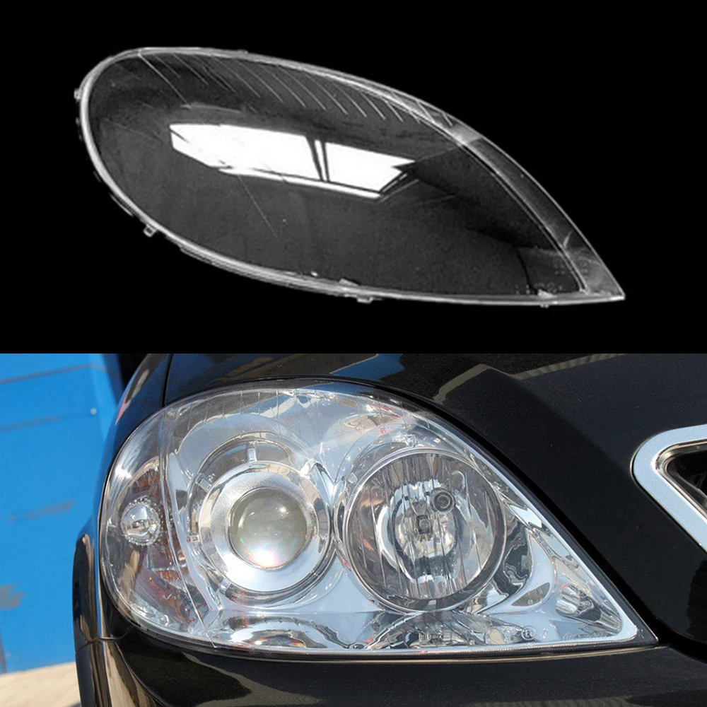 

Car Front Headlamp Glass Lamp Transparent Lampshade Shell Headlight Cover Auto Head Light Housing Case For Lifan 520 2006-2009