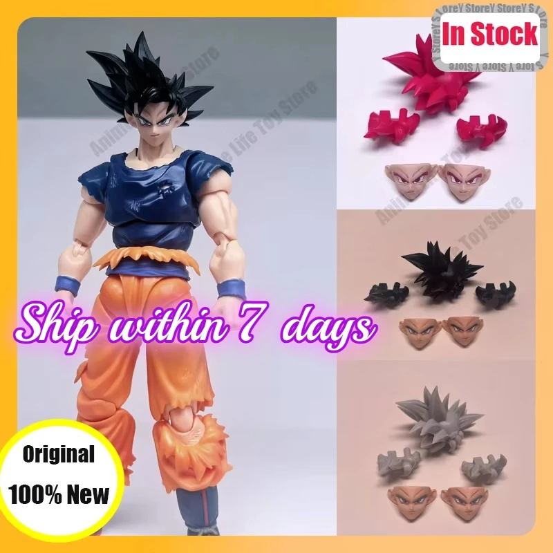 

Dragon Ball Head Accessories S.H.Figuarts Super Saiya God Son Goku Heads customized Accessories Anime Action Figure