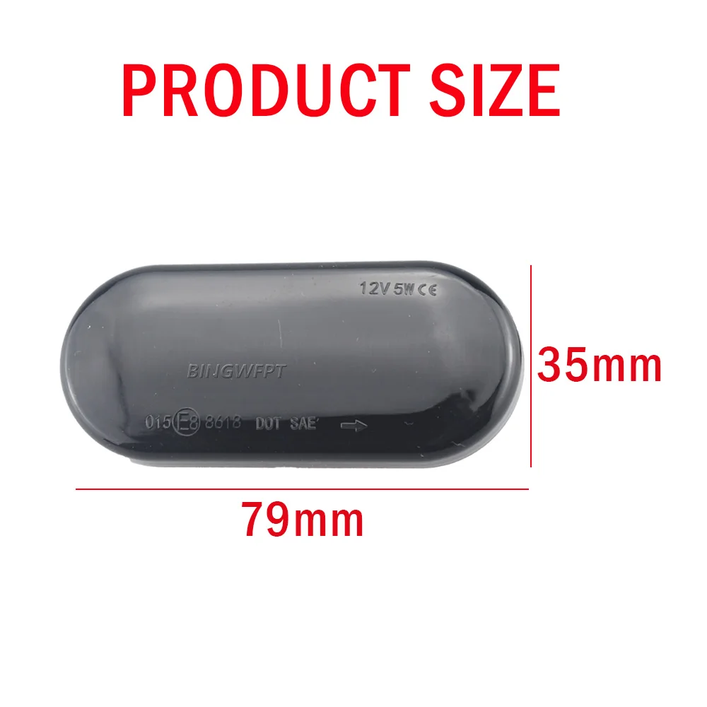 2X Led Dynamic Turn Signal Light Flasher Indicator Blinker For Ford C-Max Fiesta Focus MK2 Fusion Galaxy For VW Polo view 6