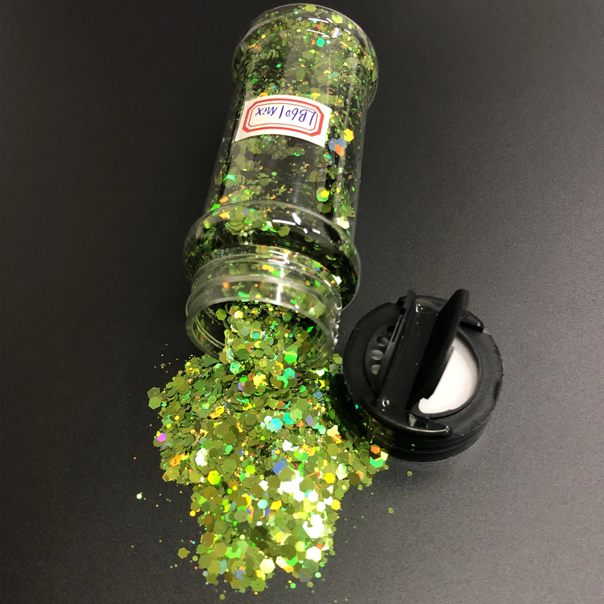 2oz (57g) Shaker Loose Polyester Chunky Mix Resin Glitter Flakes for Nails Tumblers Party Decoration