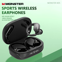 Monster X05 Ear-Hook Wireless Bluetooth Headphones, HIFI Sound Quality, Sports Water Resistance, 3D Surround Sound Effect