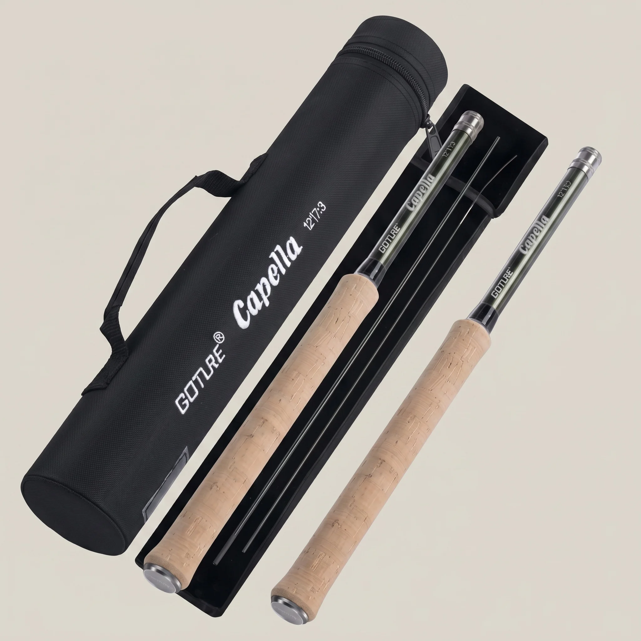 Goture Tenkara Fly Fishing Rod Combo 3.6m Ultralight Carbon Fiber Rod with Line Lure Clipper Portable Tenkara Rod Set Tackles