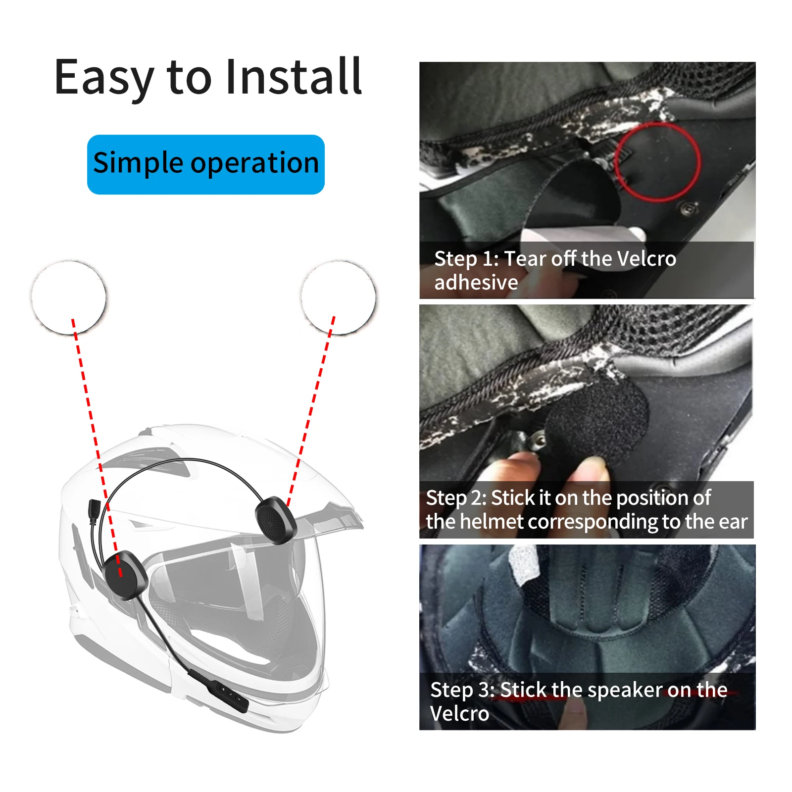 Vr robô à prova dwaterproof água bluetooth capacete fone de ouvido da motocicleta sem fio handsfree fones motor bicicleta estéreo música alto-falante