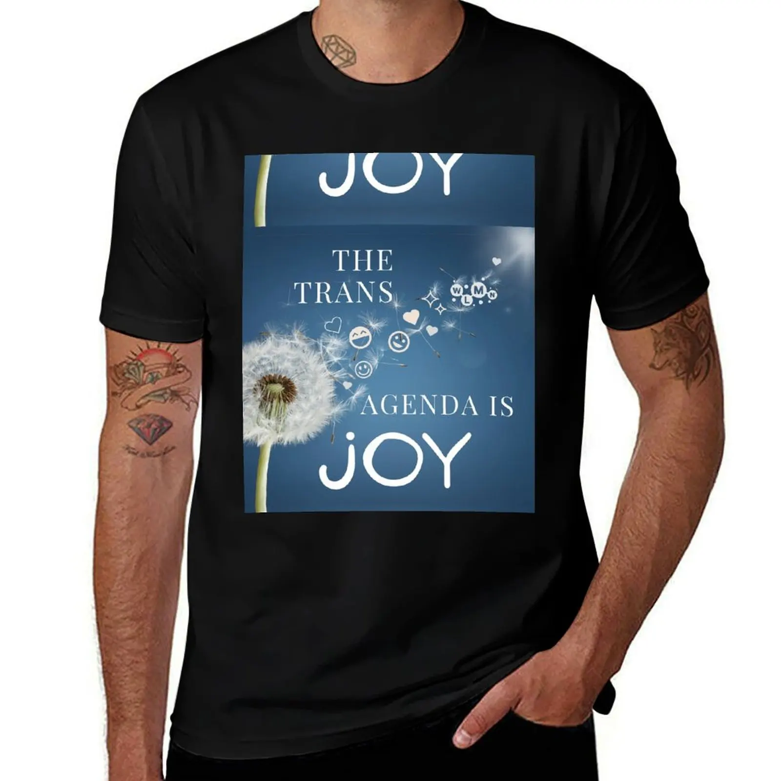 

The Trans Agenda Is Joy T-Shirt man t shirts for men t shirt man cotton
