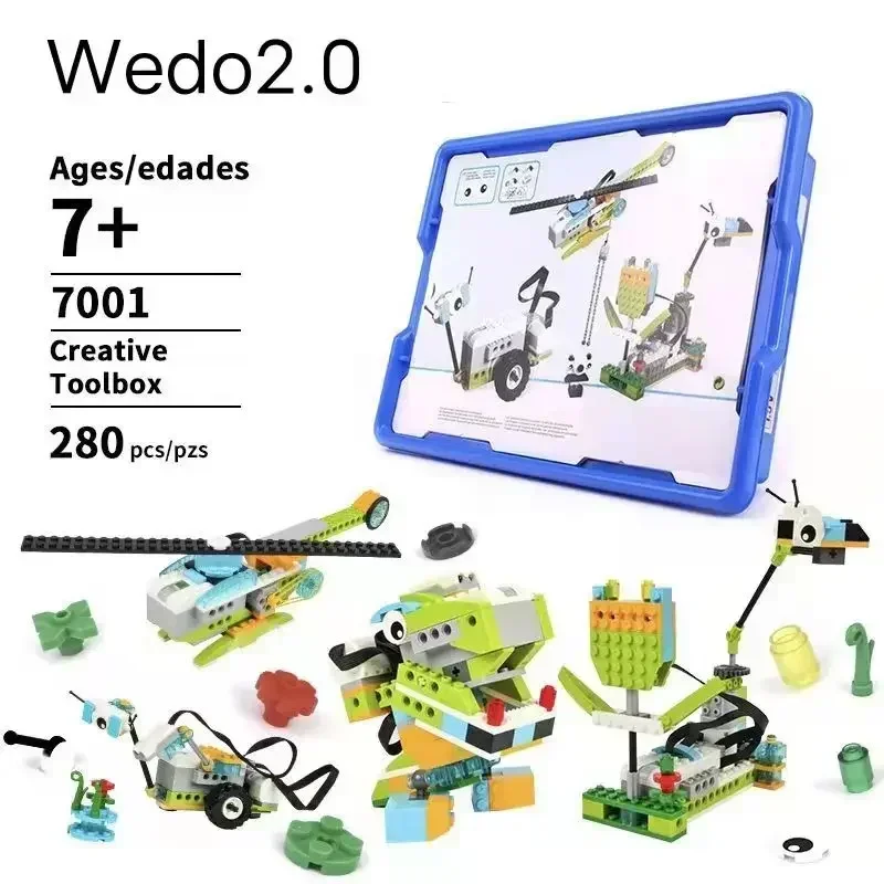 NEW Technical Parts WeDo 3.0 Robotics Construction Set Building Blocks Compatible with 45300 Wedo 2.0 Educational DIY Toys