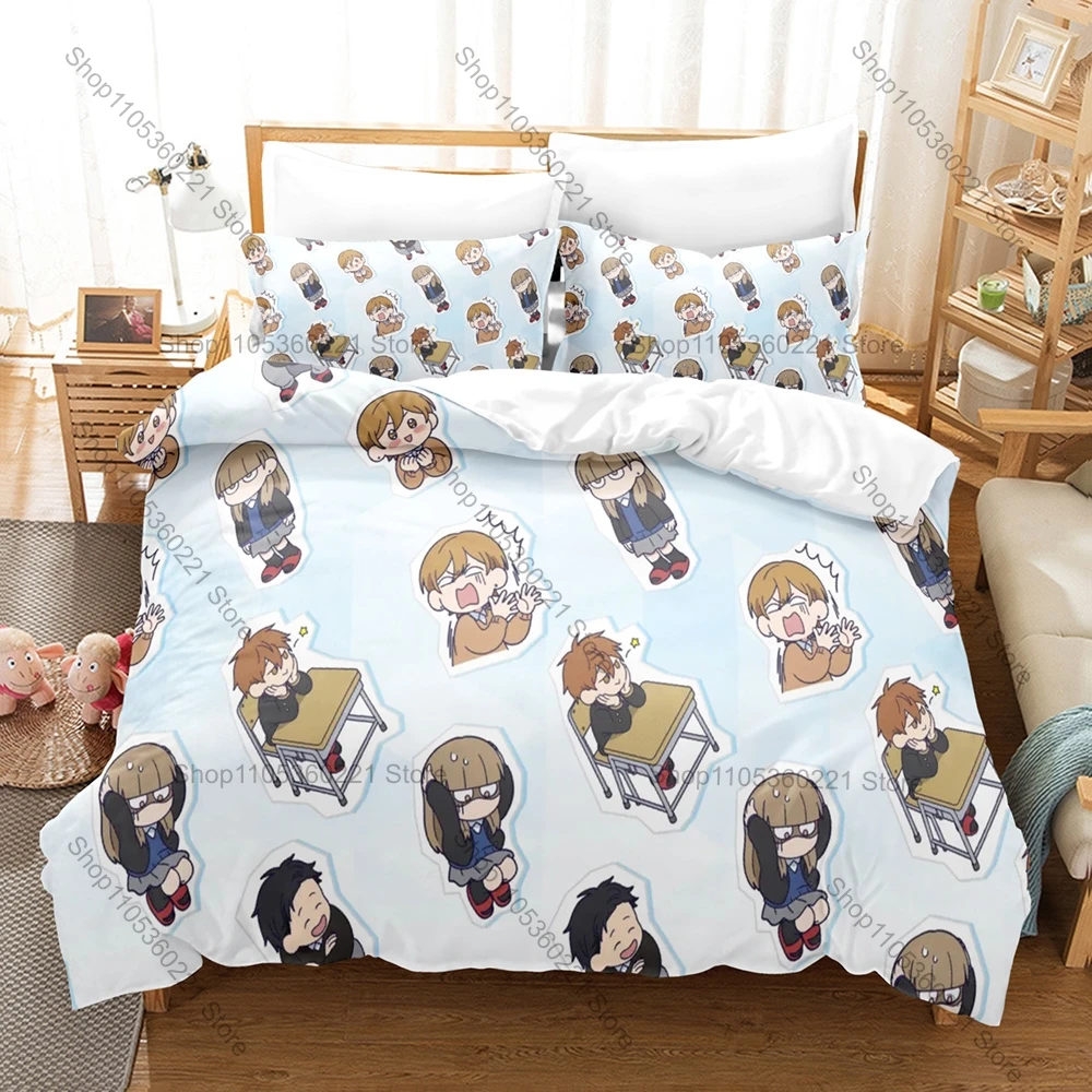 Ice Castle Warrior Character Pattern 3 In 1 Bedding Set Quilt Cover With Two Pillowcases Medieval Fantasy Home Bedroom