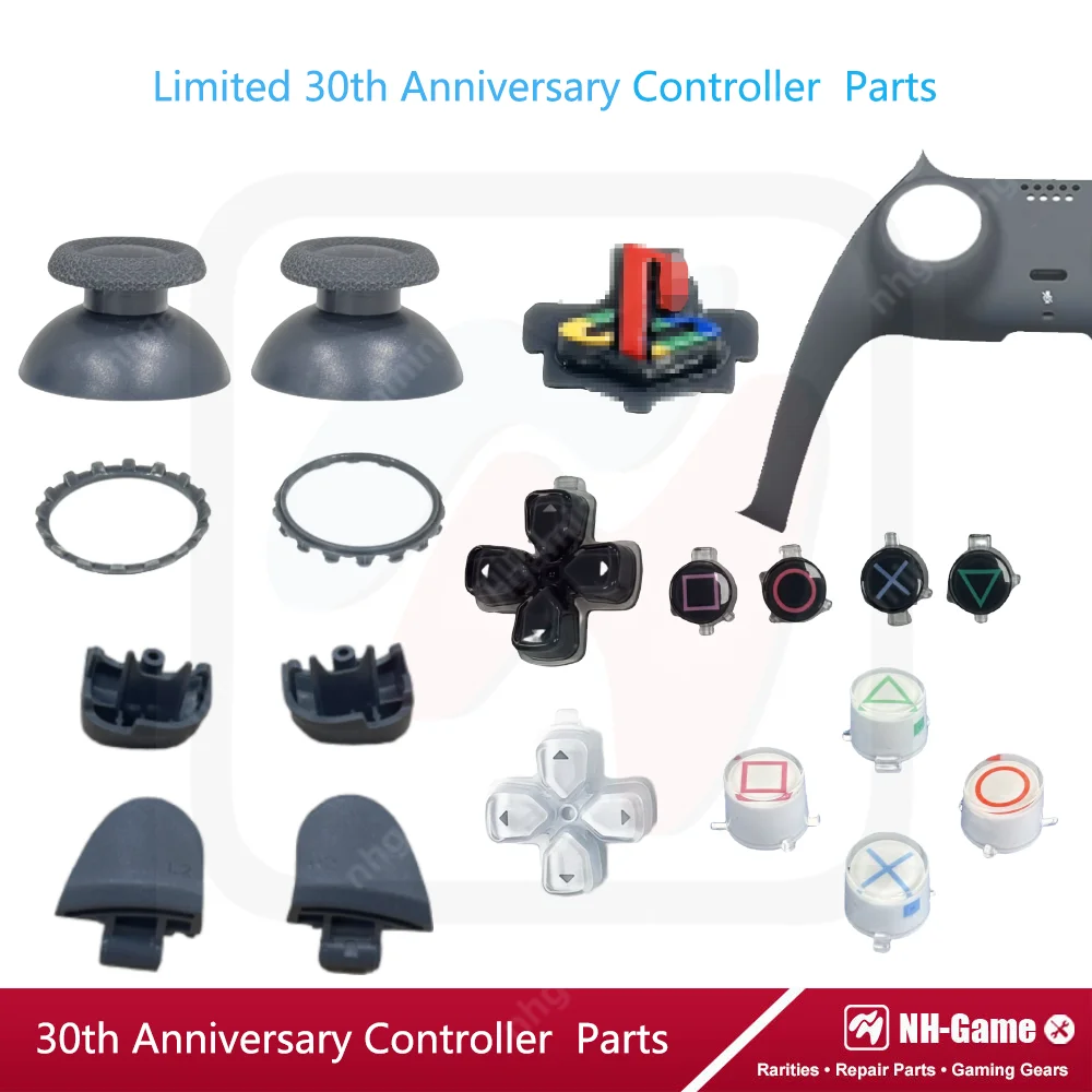 Limited 30th Anniversary Color Button For PS5 Controller Shell Case Cover PS5 Replacement for BDM-010/020/030/040/050