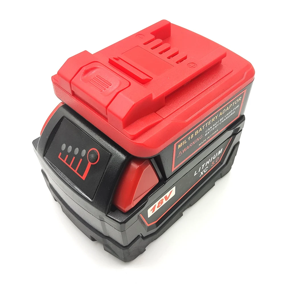 Battery Converter For Milwaukee 18V Li-Ion Battery To For Einhell Power X-Change 18V Li-Ion Battery Tool