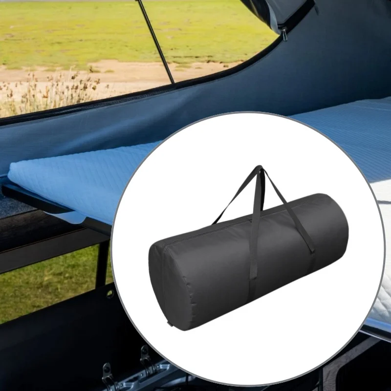 

RV Roof Bed Mattress Bag With 2 Bandage Straps Waterproof Black Fabric Campervan Mattress Pretective Storage Bag