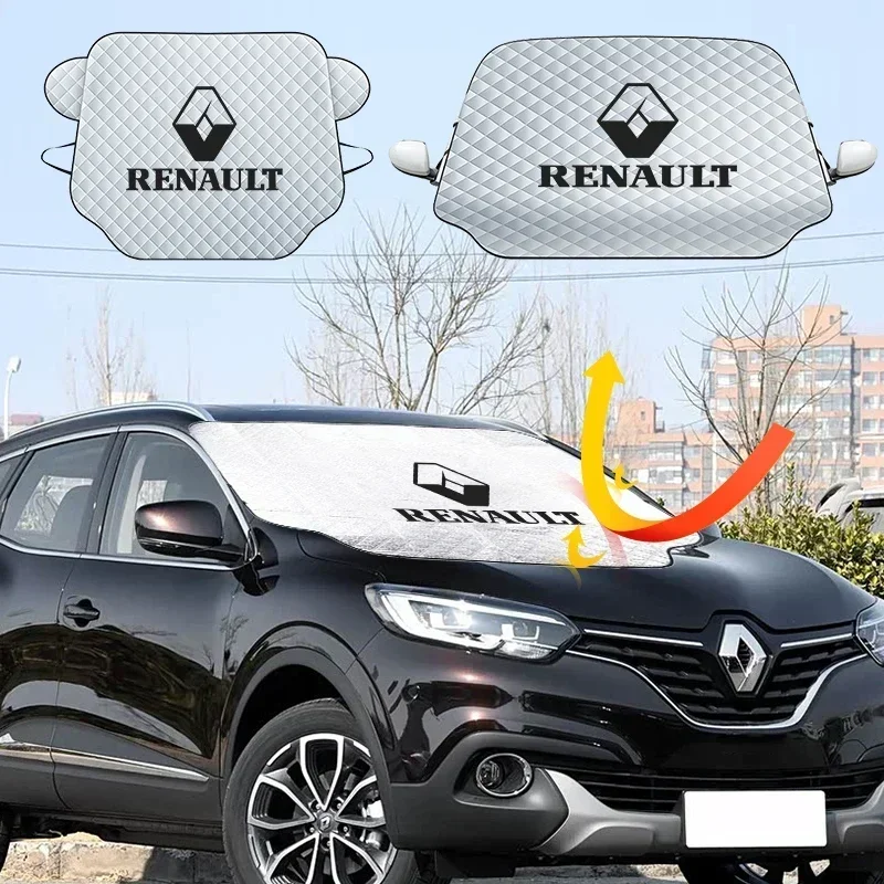 

1 шт., автомобильный козырек от снега и льда, козырек от солнца, козырек от солнца, козырек для лобового стекла, теплоизоляция для Renault Koleos Laguna Magane Latitude