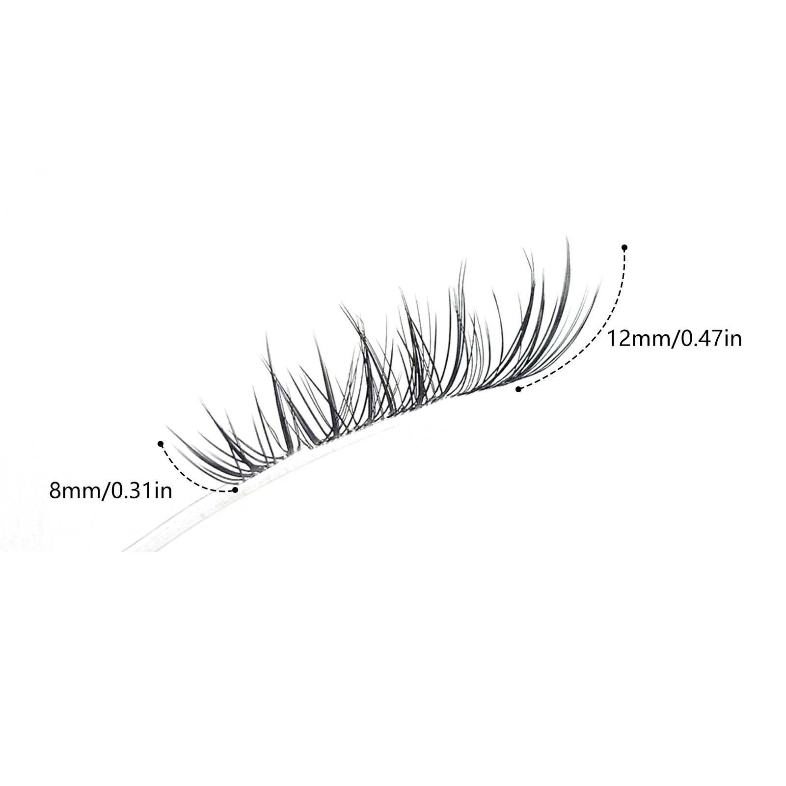 中国風つけまつげフォックススタイルシングルクラスターラッシュセグメント化されたフライングナチュラルフェイクまつげメイクアップツール