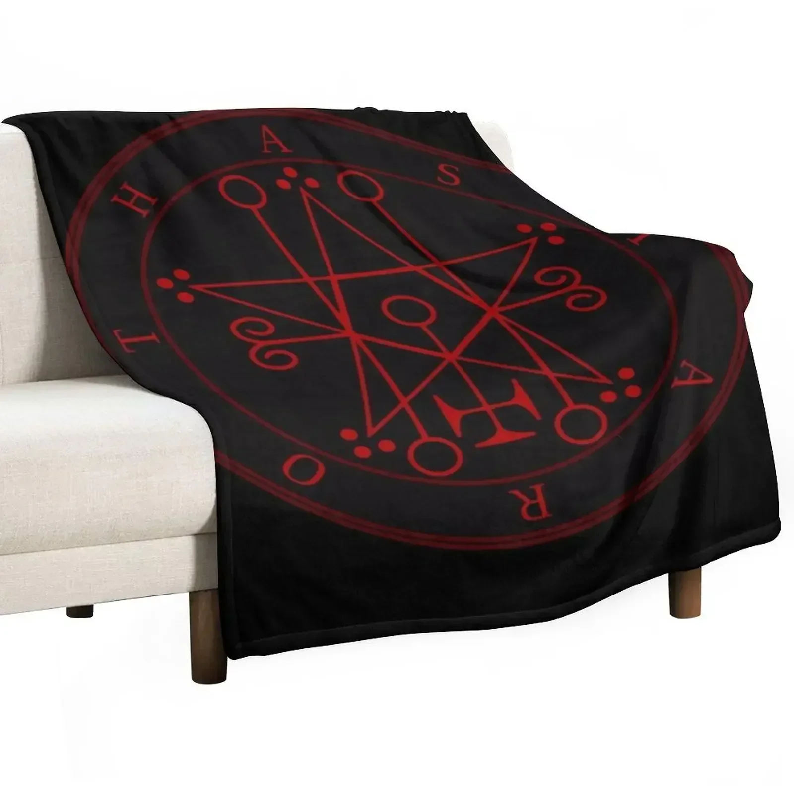 Sigil of Astaroth Throw Blanket Soft Plaid Luxury Brand Shaggy Blankets For Baby Blankets