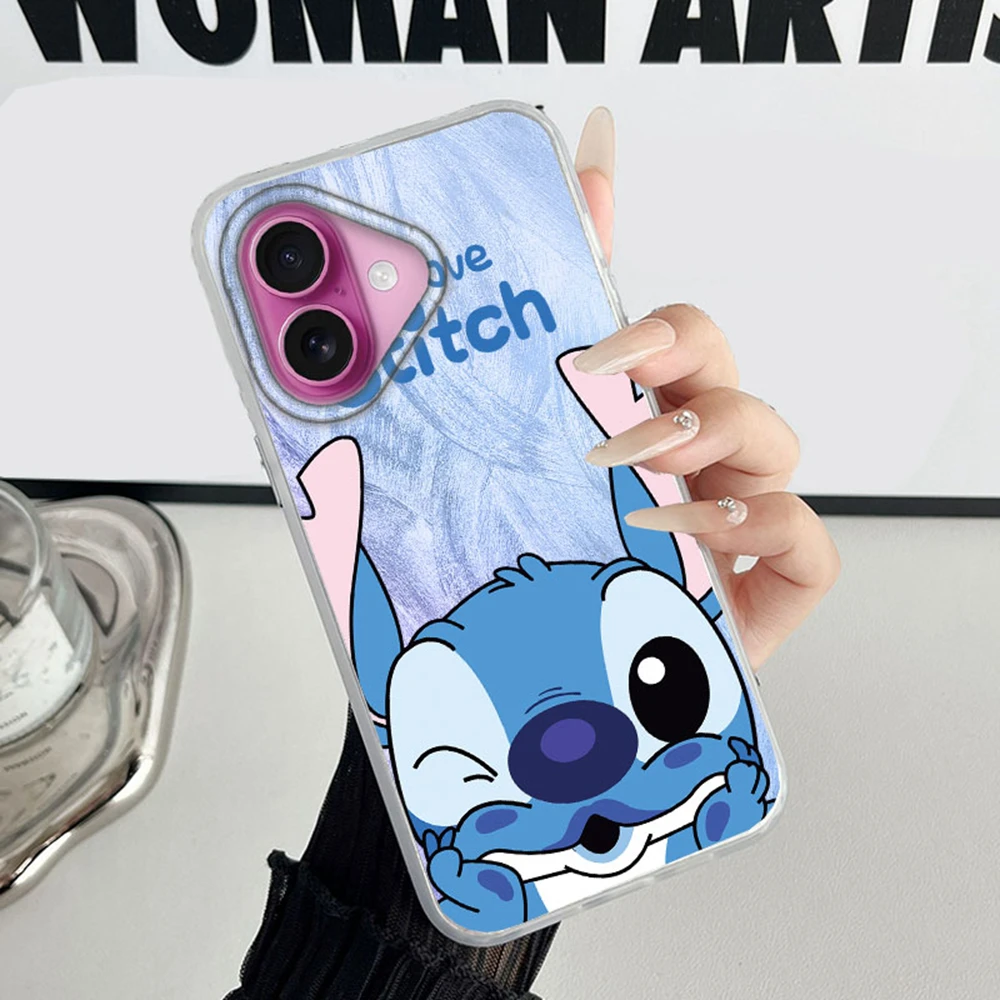 Coque de téléphone pour filles et femmes, dégradé bleu, point cœur, pour iphone 16 15 14 7 8 Plus 13 12 Pro Max 11 16e X XS XR SE 2022 2020