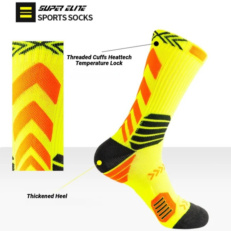 3 pares de calcetines deportivos para correr, calcetines deportivos de malla transpirable, compresión gruesa, baloncesto, absorción del sudor, ciclismo profesional, Fitness