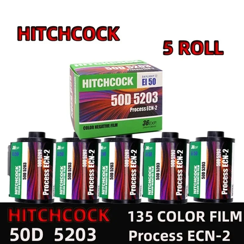 For Hitchcock 5203 135mm Color Negative Film Film Daylight 50D 36 Sheets (Expiration Date 2.2025)