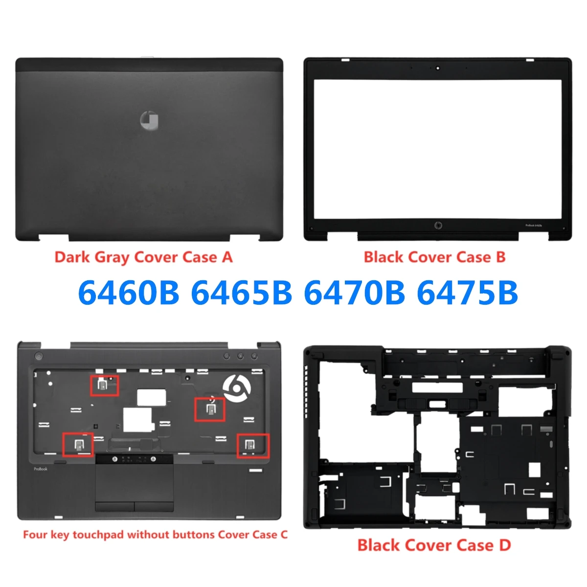 New Laptop For HP Probook 6460B 6465B 6470B 6475B LCD Back Cover Case/Front Bezel /Palmrest/Bottom/Hinge