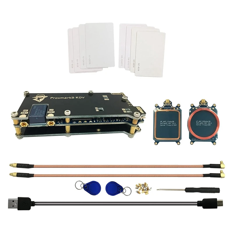 

B03B-Upgraded 512K Proxmark3 RDV2 Memory PM3 DEV Proxmark 3 Kit NFC RFID Cloner Reader IC ID M1 Card Reader Writer