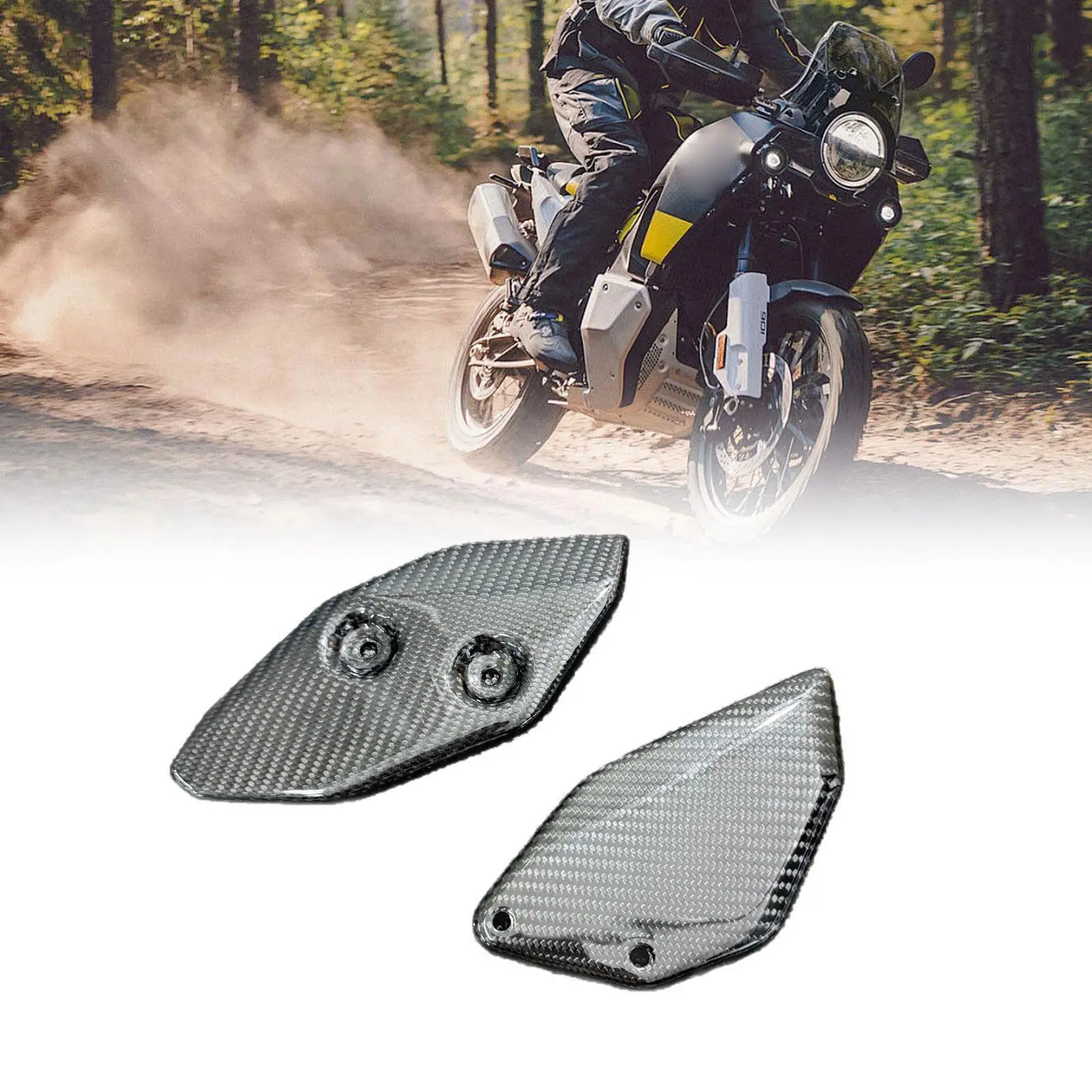 

2x Fairing Cowl Cover Protector Footrest Pedal Protector for