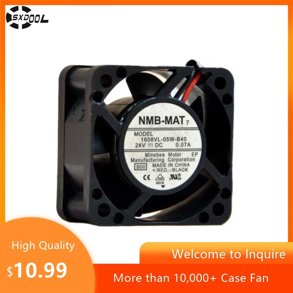 

1608VL-05W-B40 24 В 0,07 А 4 см 4020 Охлаждающий вентилятор преобразователя