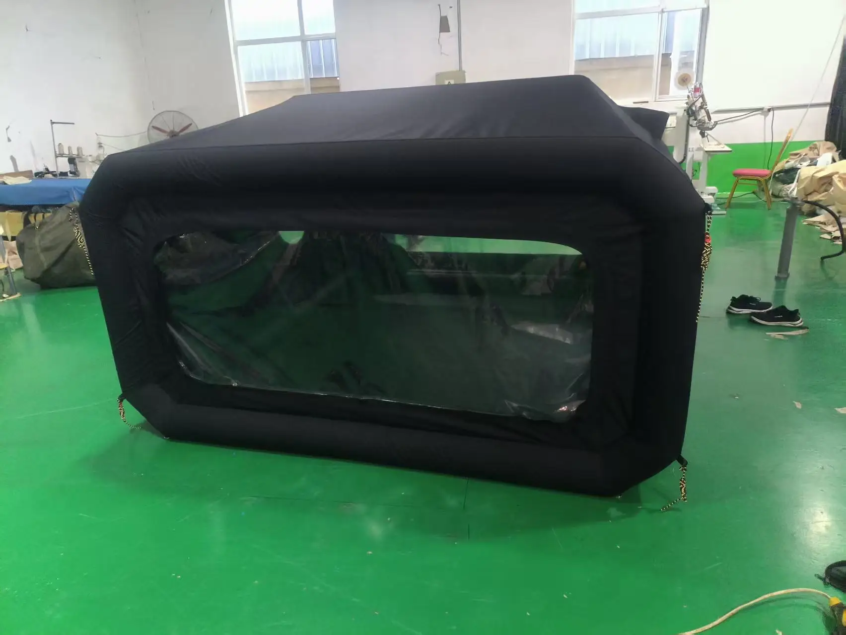 خيمة تخييم فاخرة مقاومة للرياح ومقاومة للماء من مادة PVC قابلة للنفخ في الهواء الطلق مصنوعة من قماش أكسفورد، وهي كبسولات فضائية #3