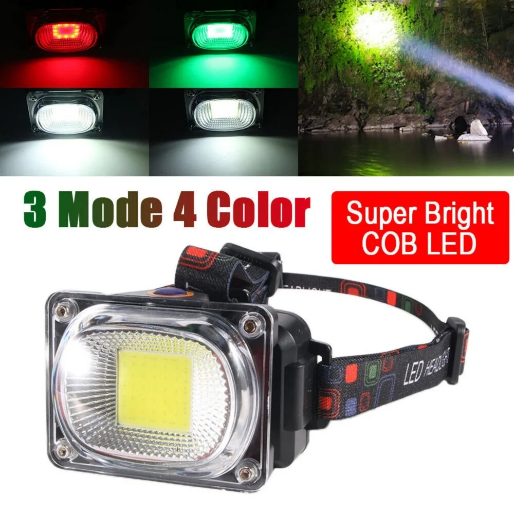 150000LM COB LED Headlamp Rechargeable Head Light Flashlight Torch Lamp Camping