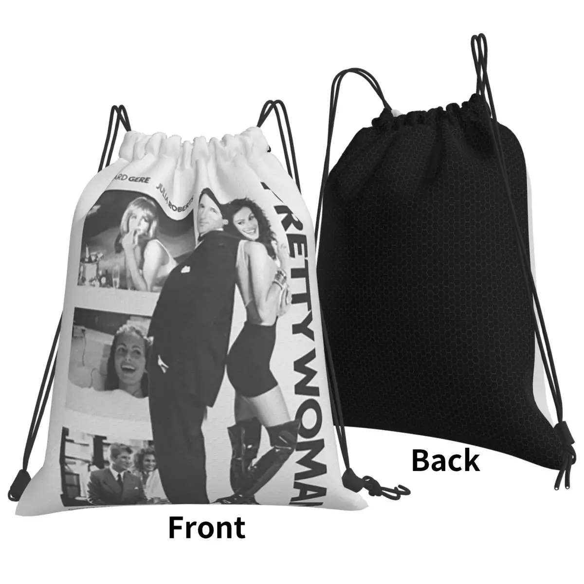 Pretty Woman 1990 Backpacks Portable Drawstring Bags Storage Bag Book Bags for Travel School