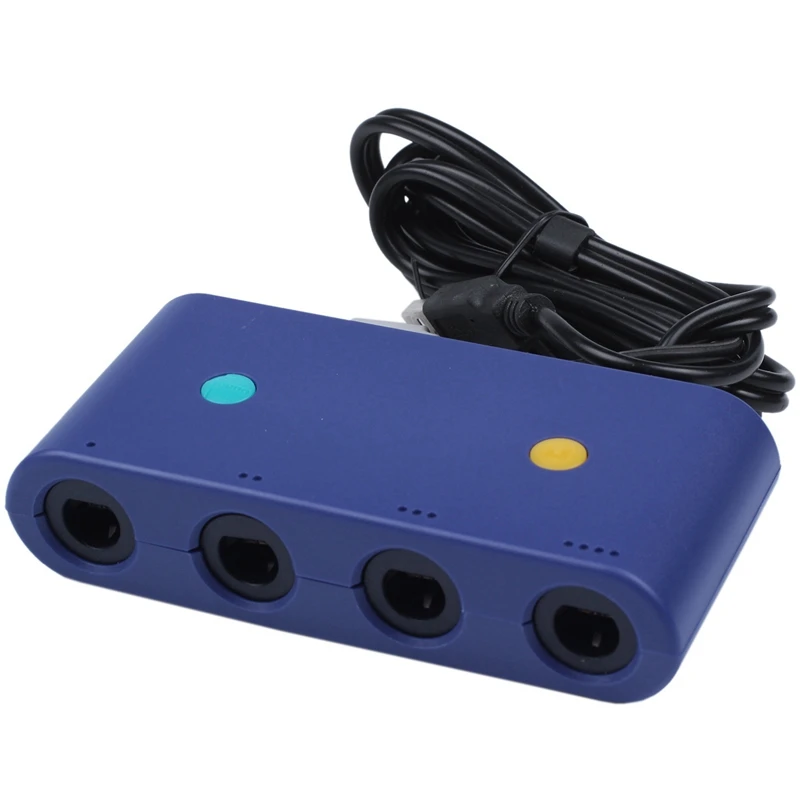 【Superdeals】محول وحدة تحكم Gamecube لنينتندو سويتش وي يو بي سي 4 منافذ مع وضع زر توربو ومنزلي بدون سائق