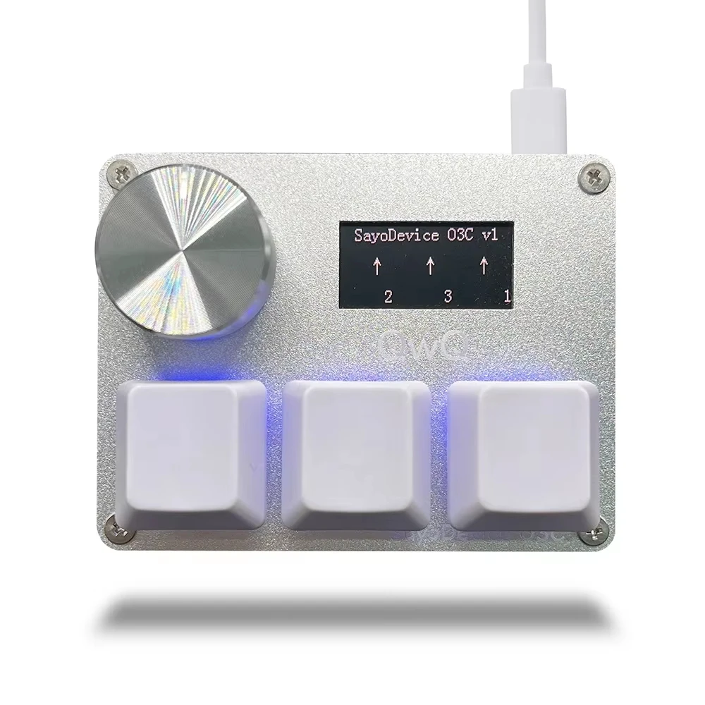 SayoDevice Rapid Trigger Magnetische Schalter RGB Musik Spiel Tastatur Lautstärkeregler Für O3C DJMAX SDVX Geometrie Dash Büro Tastatur