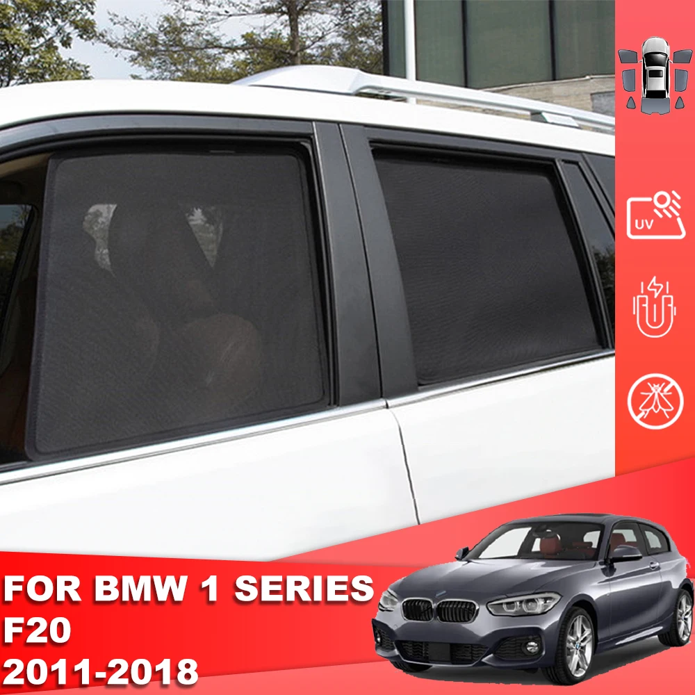 

For BMW 1 Series F20 2012-2019 Magnetic Car Sunshade Shield Front Windshield Curtain Rear Side Baby Window Sun Shade Visor