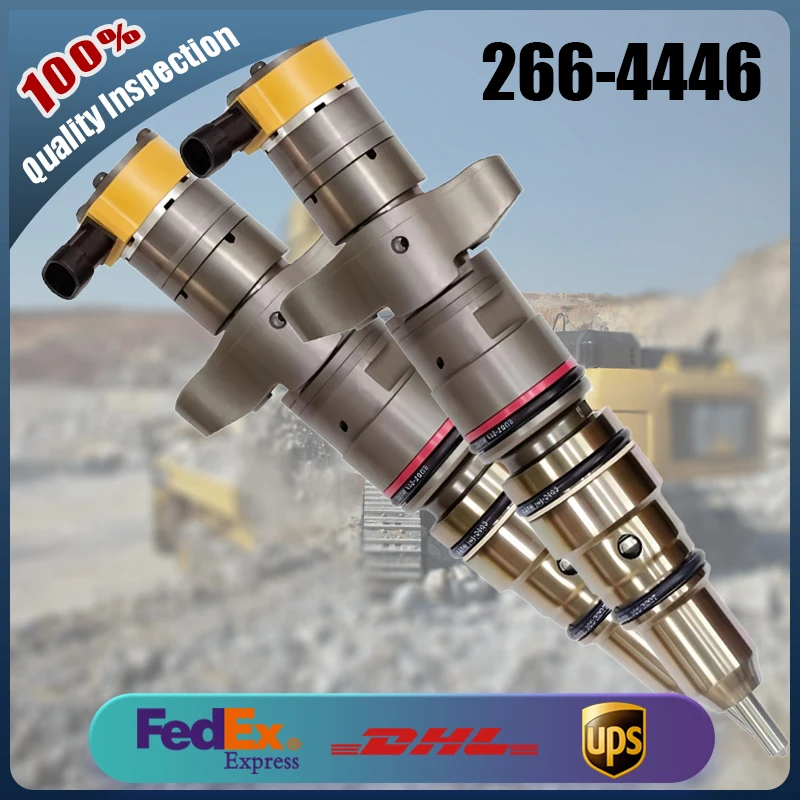 

High Quality Fuel Common Rail Injector 266-4446 Engineering Machinery Engine Parts Injector Suitable for Caterpillar C7 C9
