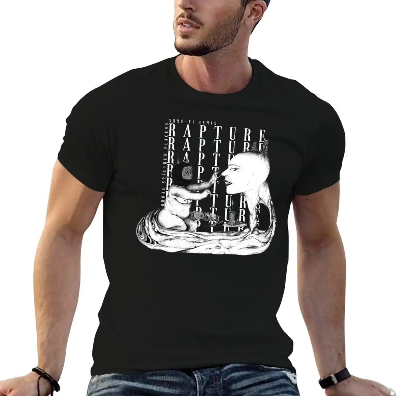 Rapture WHT T-Shirt décontracté à imprimé tendance