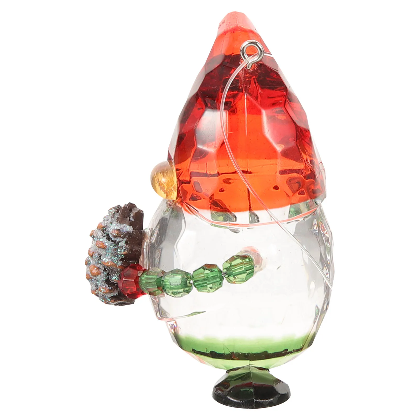 

Christmas Decorations Elf Red Hat Pine Cone Ornaments Green Hat Cake Home Holiday Acrylic Winter Wedding Festival