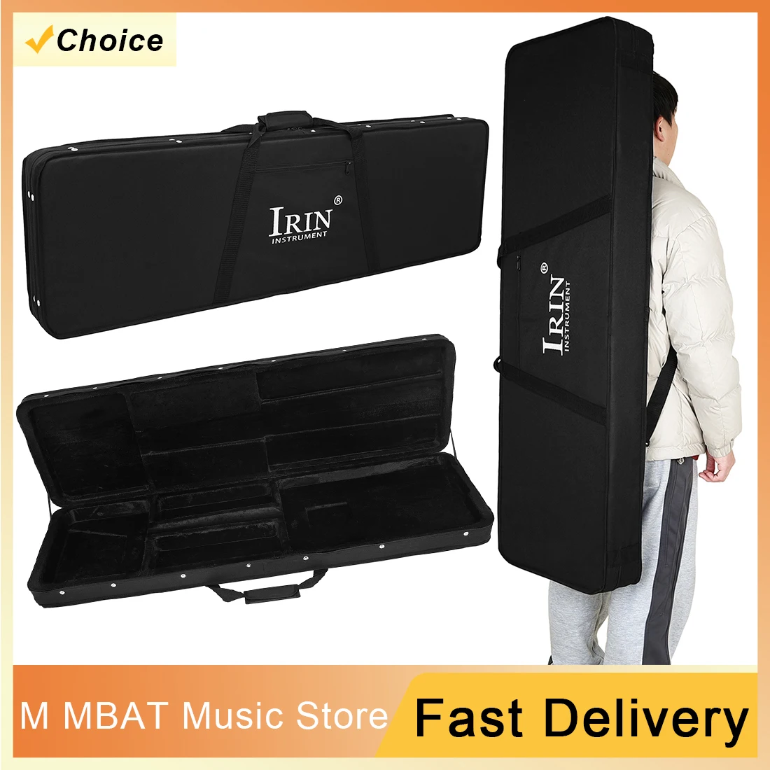 

IRIN Guitar Box Electric Bass Universal Oxford Cloth Guitar Box Waterproof Oxford Fabric Gig Bag Guitar Storage Adjustable Strap