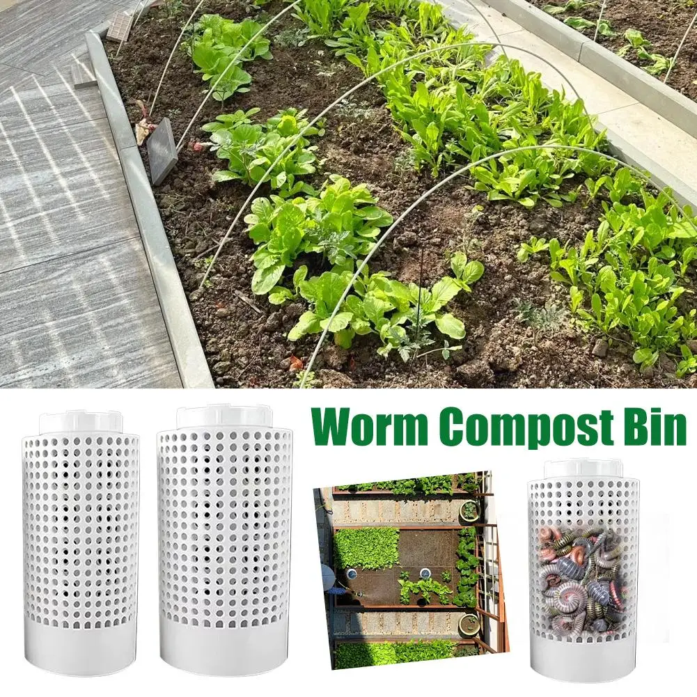 Composter de insetos inground ao ar livre subterrâneo minhoca compost bin fazenda compost bin kit para casa levantada camas de flores tamanho s/l