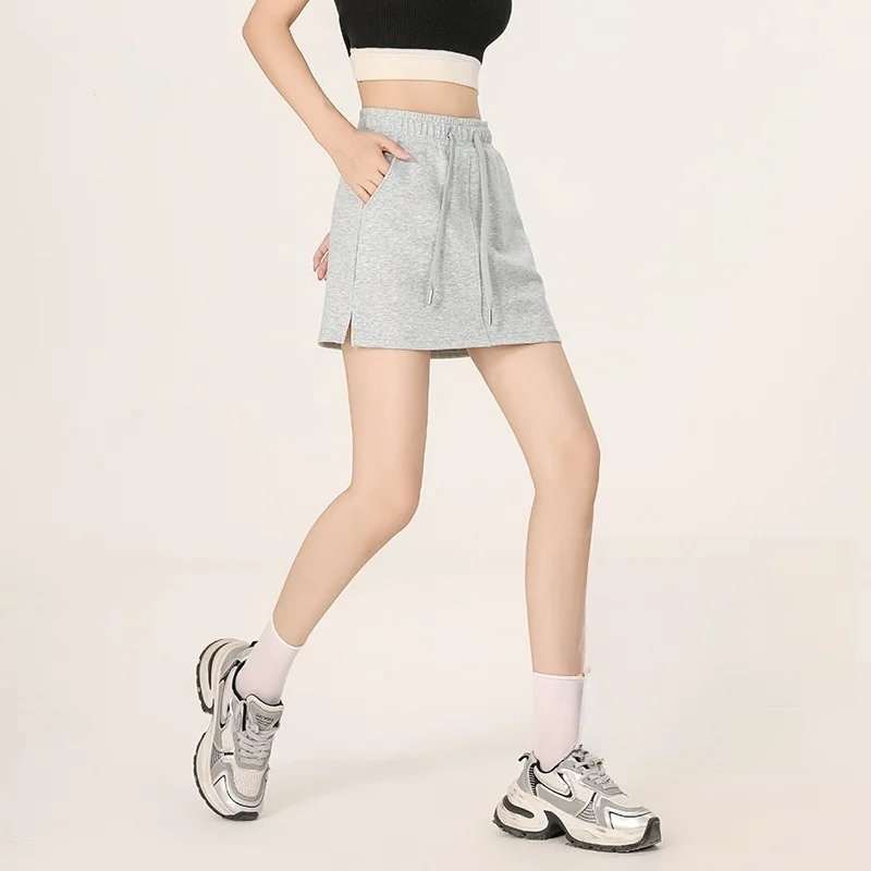 캐주얼 스포츠 스커트 다용도 반길이 A라인 야외 여름 신상 슬림 숏 스커트 여성용