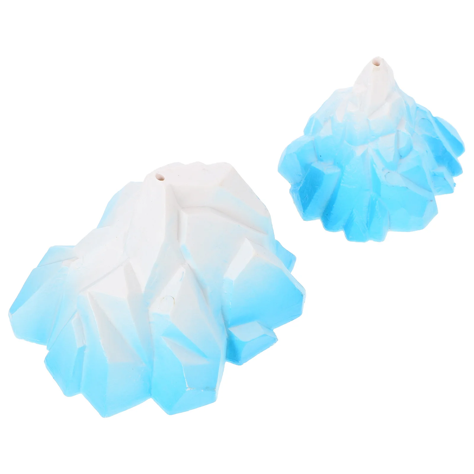 2 Pcs Fish Tank Landscaping Iceberg Floeberg Aquarium Landscape Decor Shrimp Accessories Plastic Decorations