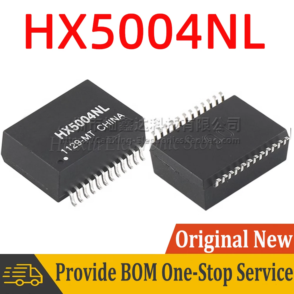 

5pcs HX5004NL H5X004NLT H5X004 SOP24 Network Transforme 1000 Base-t Ethernet Transformer Isolated Choke Turns Ratio 1:1 Filter