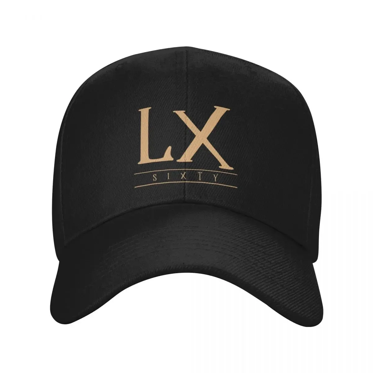 LX (Sixty) Gold Roman Numerals Baseball Cap black Golf Women's 2024 Men's