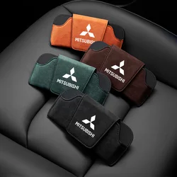 Car Sun Visor Glasses Holder Suede Wear-Resistant Sunglasses Protective Storage Case For Mitsubishi Lancer Outlander Pajero l200