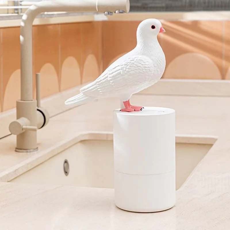 Automatic Foaming Soap Dispenser Touchless Cute Pigeon Foam Soap Dispenser for Restaurant Bathroom Home Household Use Kitchen